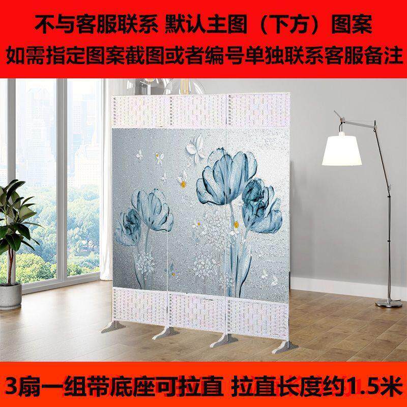 中式屏风可移动推拉折叠遮挡隔断帘饭店酒店藤编餐厅烧烤小吃店