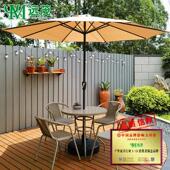 远茂户外桌椅带伞大号商业街休闲 铁艺遮阳伞室外庭院中柱遮阳伞