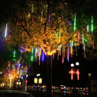 户外流星雨庭院灯LED灯串家用防水室外花园装饰星星挂树彩灯带