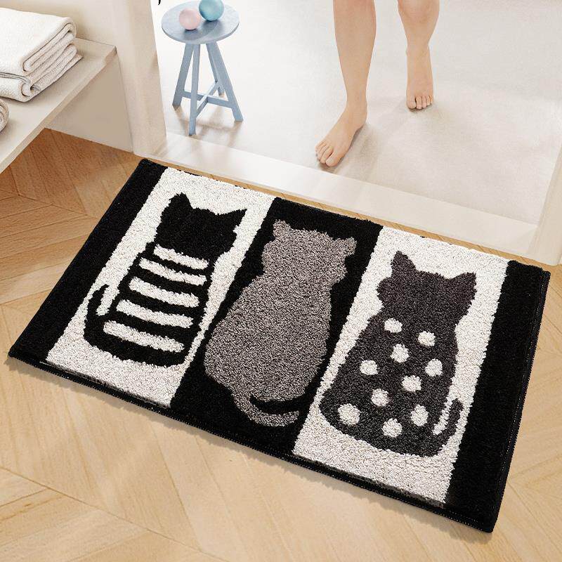 大江地垫浴室防滑垫子厕所卡通脚踏垫化妆室门口加厚吸水地毯家用