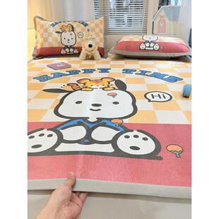 冰丝凉席夏季2025新款数码印花卡通冰藤席子空调软席夏被三四件套