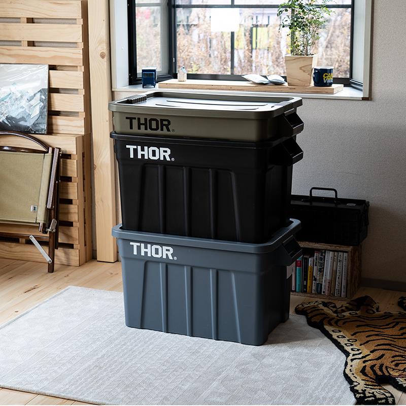 THOR收纳箱居家用品储物箱带盖户外搬运箱露营装备收纳盒日本