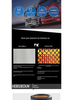 适配挖机住友SH120A3/200 -2/200-5/220空气滤芯滤清器PU2136空滤