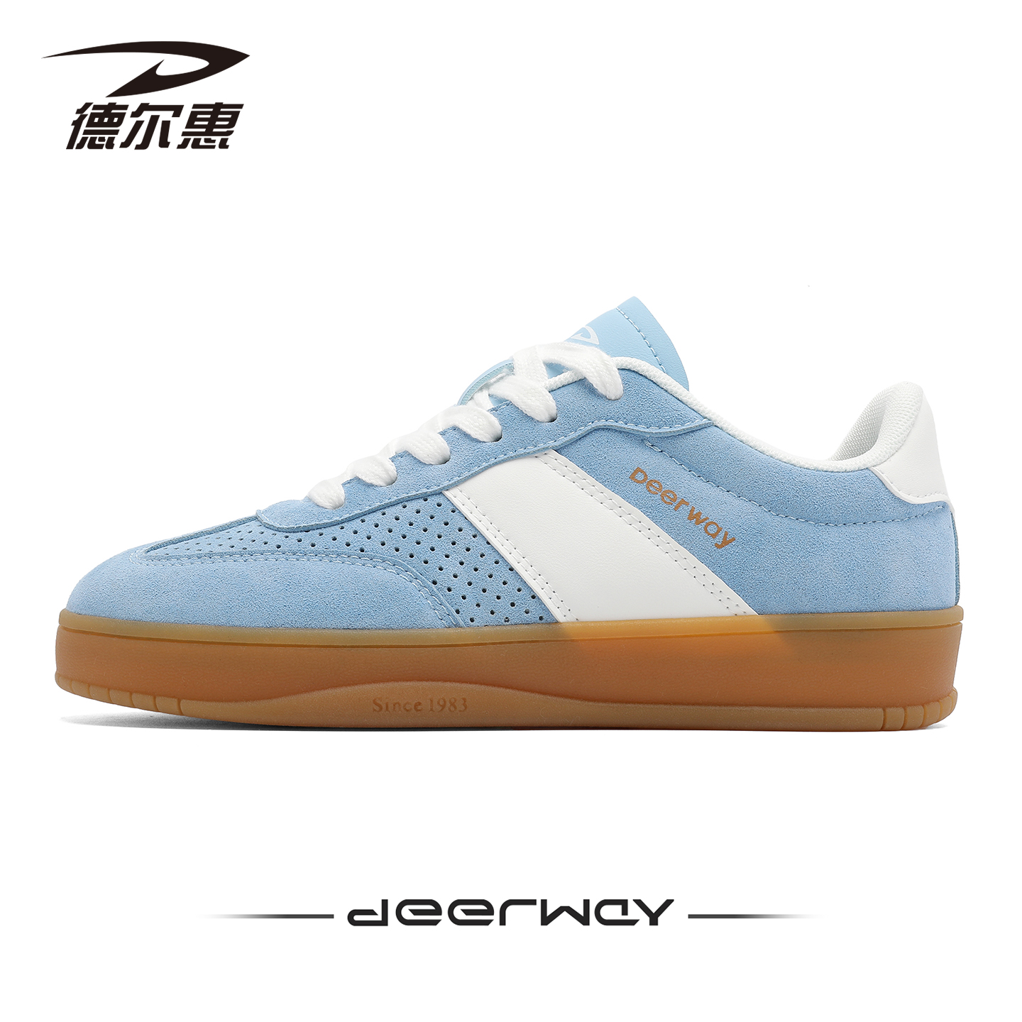 德尔惠2025冬季新款德训鞋T头鞋