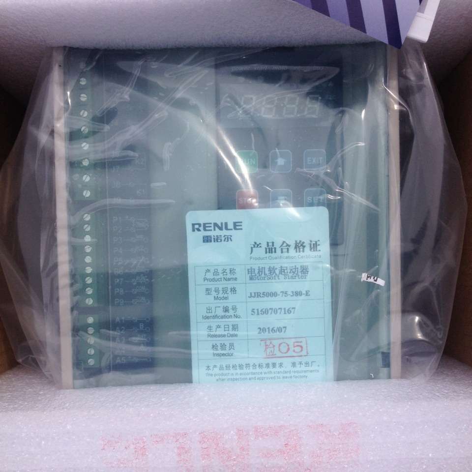 JJR5000-75-380-E雷诺尔软启动器JJR5000系列启动器雷诺尔