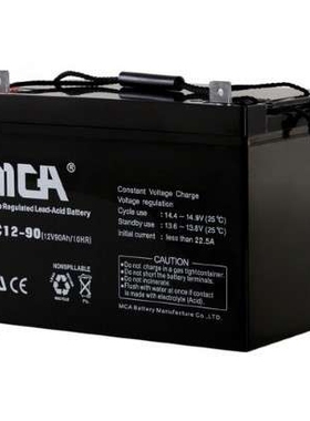 MCA蓄电池FC1290AH锐牌蓄电池12V90AH免维护蓄电池