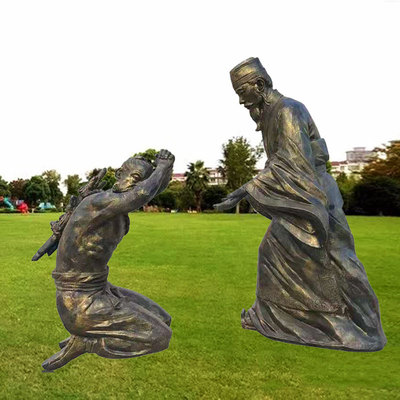 速发铸铜铁杵磨成针人物雕塑校园古代铜雕像公园广场小品落地人物