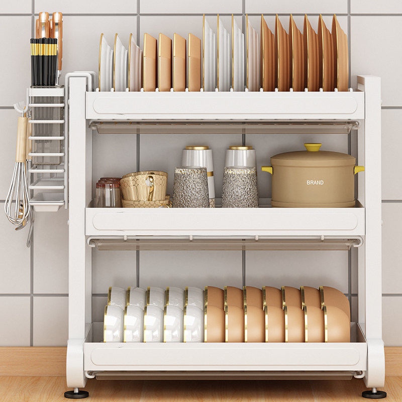 速发碗碟沥水架台式厨房置物架碗盘收纳架多功能用放碗架碗筷收,厨房/烹饪用具,碗架,淘宝优惠券,粉丝福利购,淘宝优惠卷