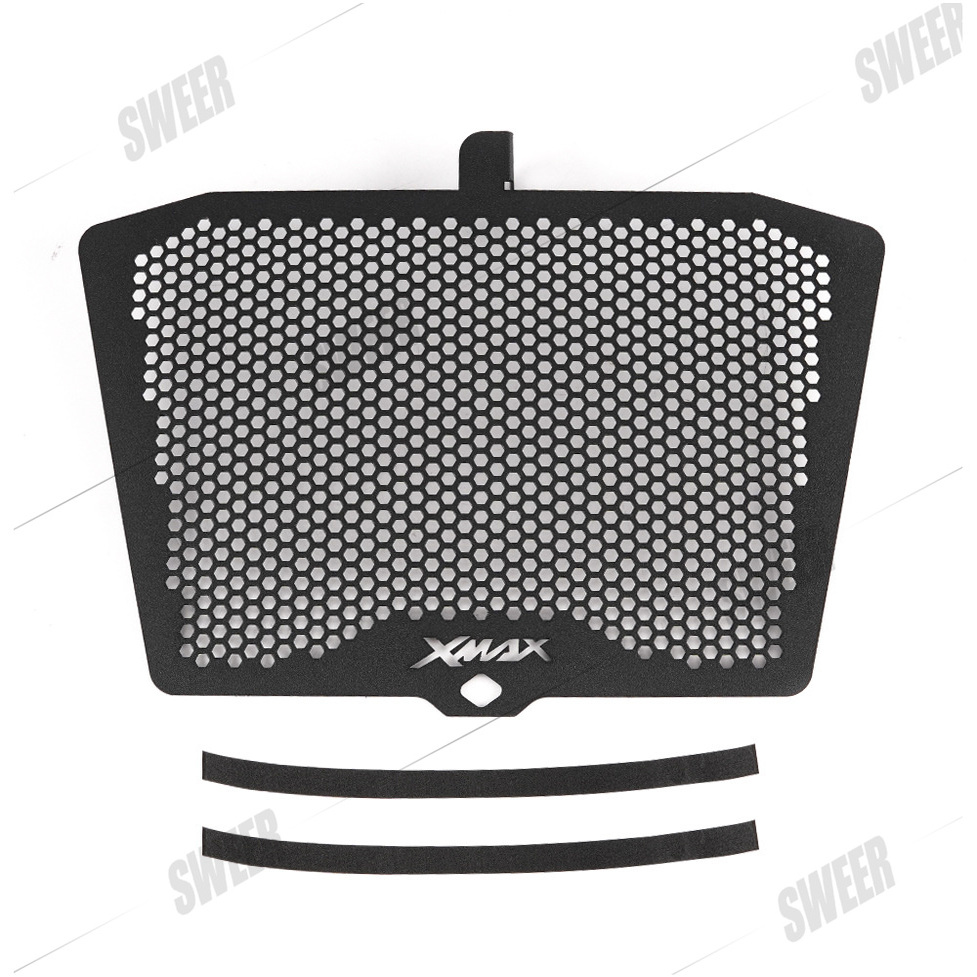 适用雅马哈XMAX300改装散热水箱网水箱防护罩xmax250保护盖配件