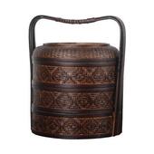 收藏包装 食盒 礼品篮 收纳篮 茶道器配件收纳摆设 中式 提篮做旧