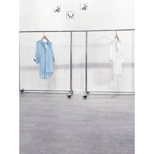 不锈钢落地式高度长度可调节服装店商场特卖衣架龙门架衣服展示架