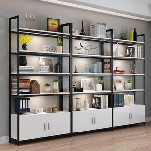 钢木书架铁艺货架落地多层微波炉架收纳架子展示架组合储物置物架