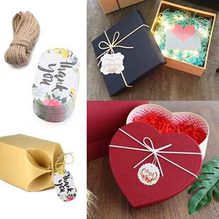 极速50Pcs Thank You Tag Card Paper Gift Tags FlowerW White P