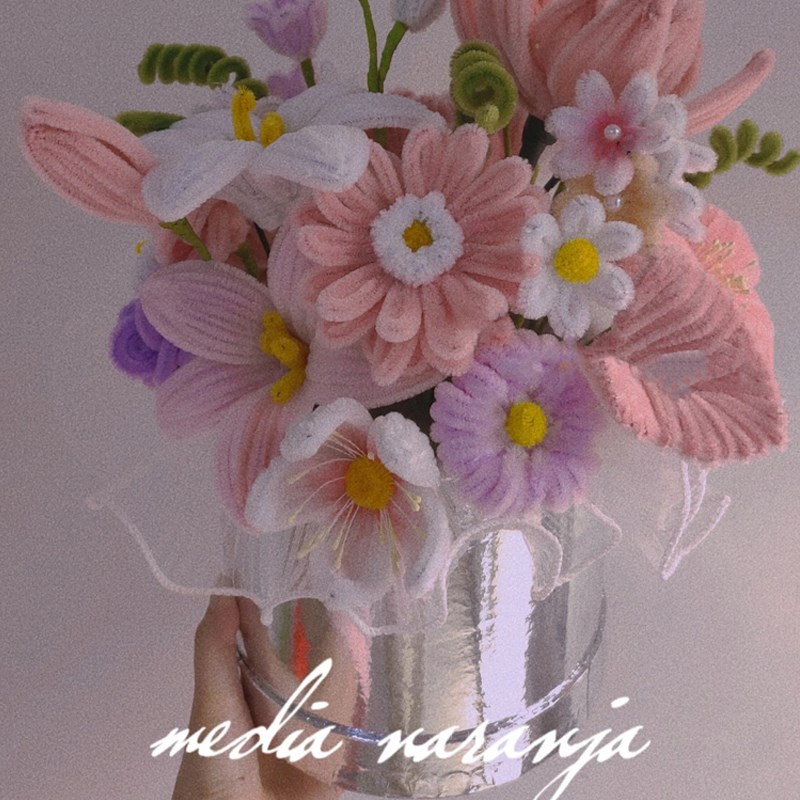 极速扭扭棒花束手工diqy材料包玫瑰花抱抱桶密全套自制七夕送女友