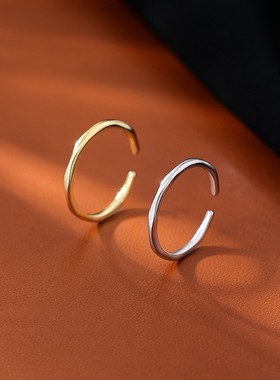 极速食指2d022戒指女设计小众戒指女时尚个性开口戒指女ins潮