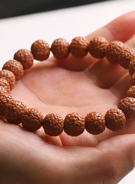 极速龙鳞纹小金刚菩提手串男单圈佛珠手链尼泊尔文玩X核桃女原籽
