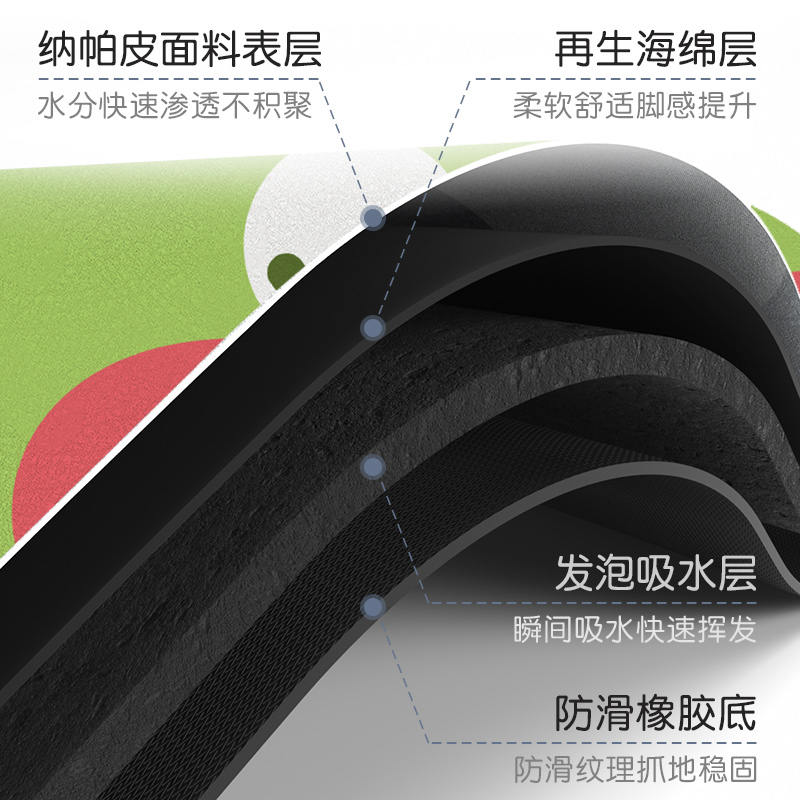 极速厨房沥水垫台面m碗盘干燥垫卡通吧台吸水杯子垫桌面可擦免洗