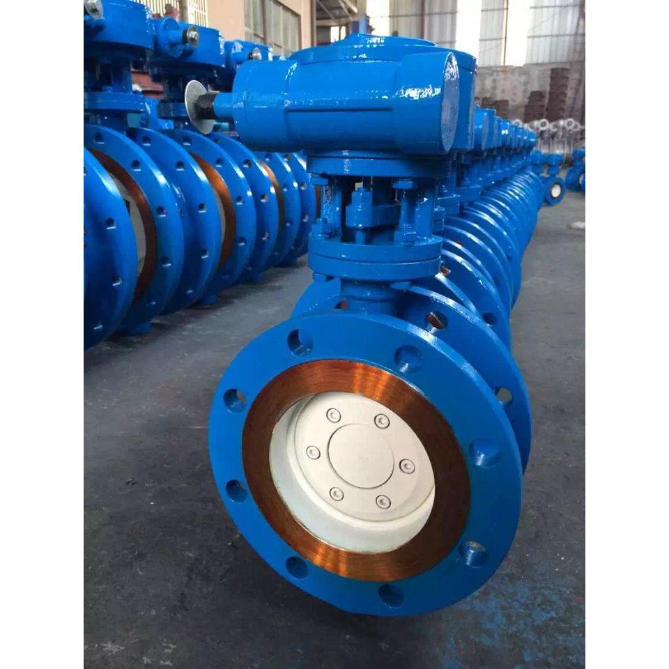 极速厂促DS343H1n6C16P铸钢不锈钢带锁法兰硬密封手动涡轮蝶阀品