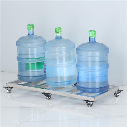 极速厂家加厚不锈钢可移r动托盘落地式花架室内外盆景架子带轮子