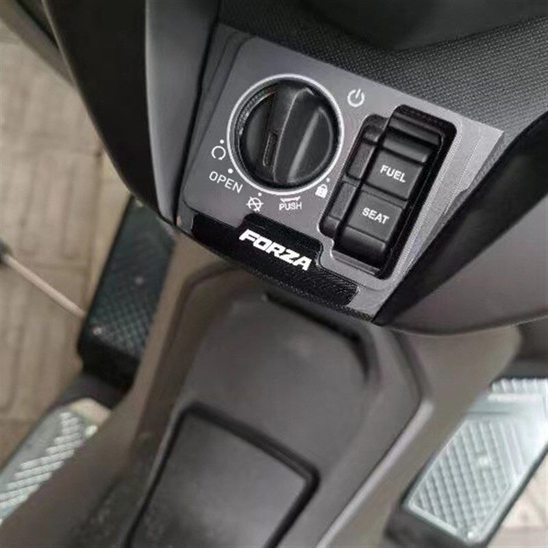 极速适用本田佛沙FORZA350/300 NSS350改装电S门锁盖 铝合金装饰