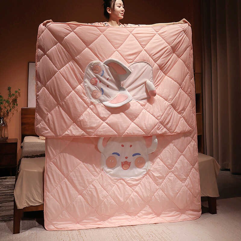 极速卡通狐狸抱枕被子两用午睡枕头E被空调汽车载内靠枕折叠毯二