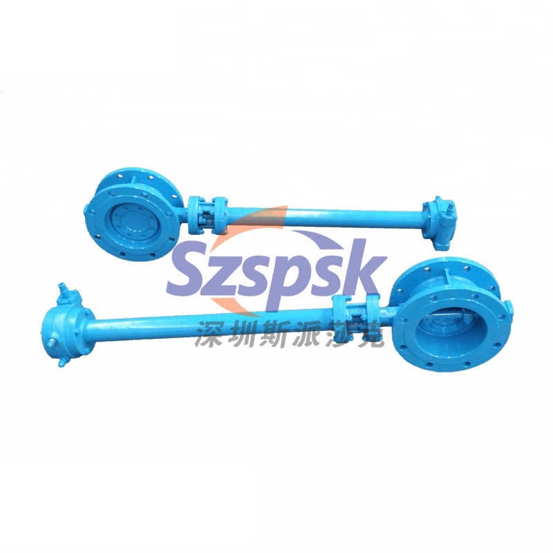 极速涡轮加长杆f蝶阀DN500不锈钢带D41X法兰蝶阀dn200 300