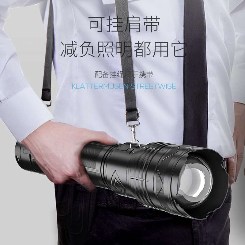 极速新款强c光手电筒变焦远射大功率超亮超长续航白激光穿天大炮