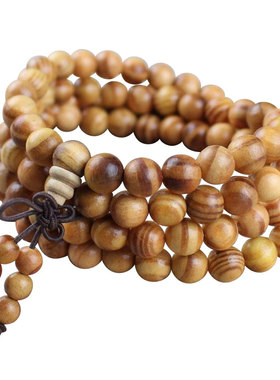 极速厂家直批天然j松香帝王木血龙木108颗佛珠念珠手链 透光木油