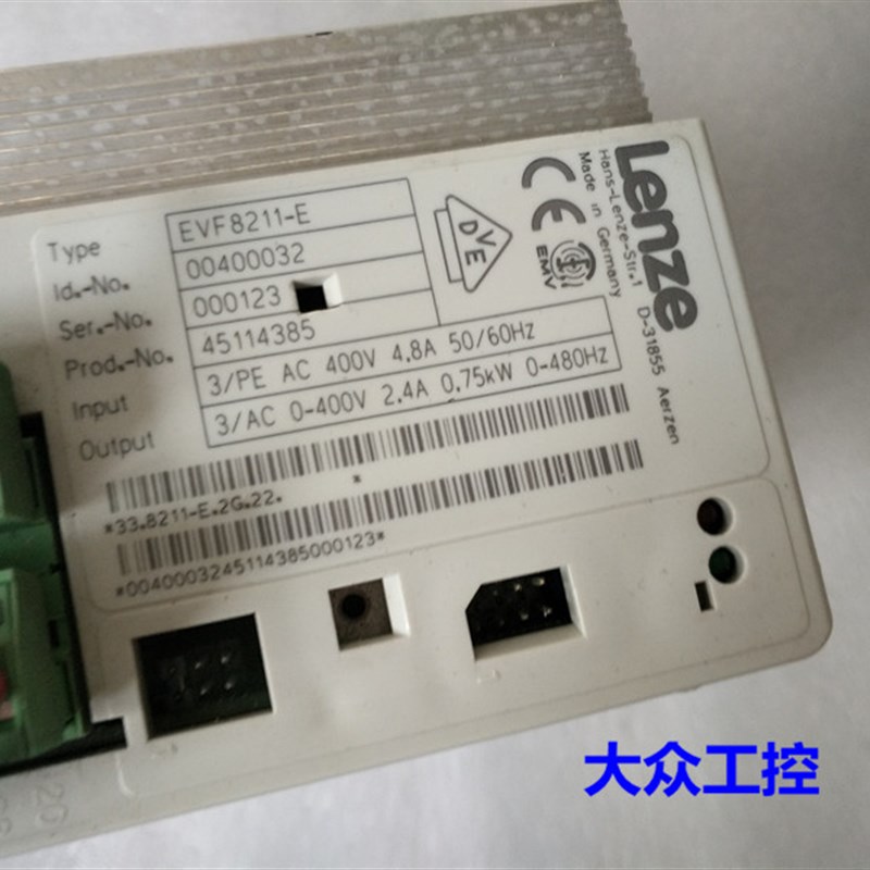 极速伦茨8200变频器EVF8211-E 0.75KW 380VV  测试好发货