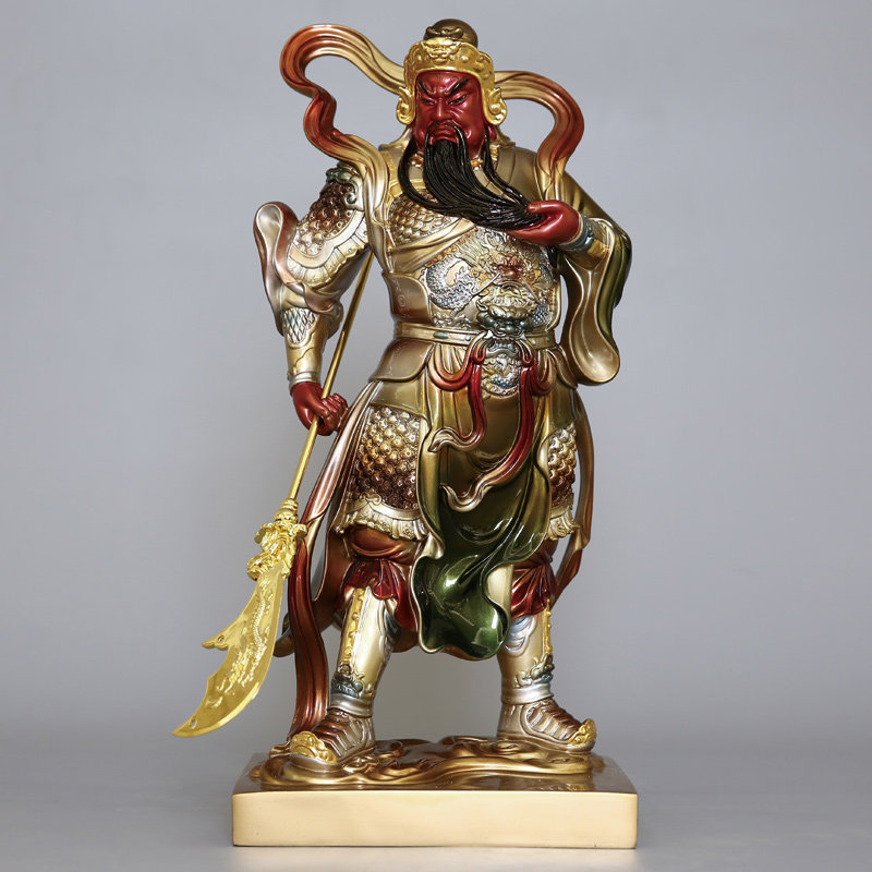 新品韦陀伽蓝护法佛像p韦驮菩萨伽蓝菩萨铜雕珈蓝韦陀家用供奉关