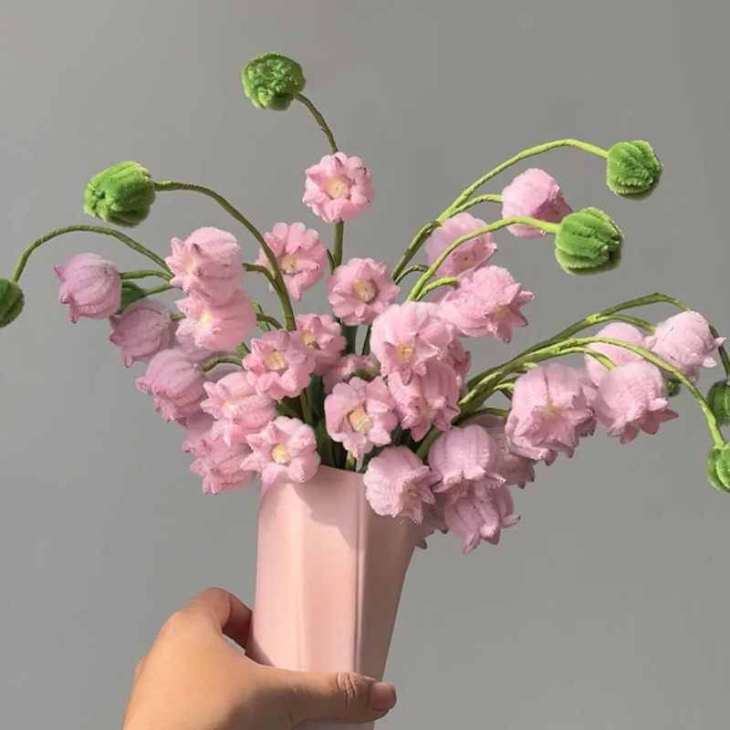 极速扭扭棒铃兰花手m工编织花束diy材料包自制花七夕送女友礼物情