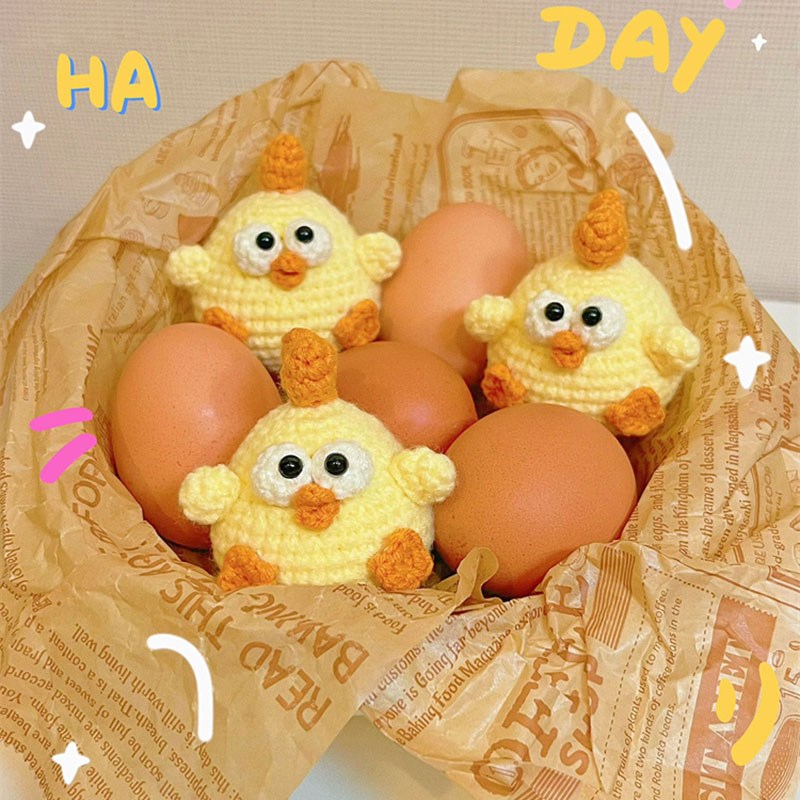 极速麦墩墩鸡钥匙扣diy手工钩针C编织材料包创意送礼物勾毛线玩偶