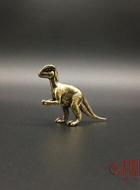 新品实心黄铜小恐龙摆件全铜迷你原E始动物铜恐龙袖珍侏罗纪动物