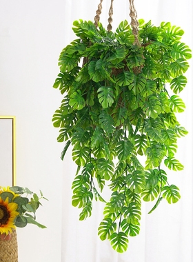 极速76cm Arftificial Green Plants Hanging Vine Ivy Leaves Ra