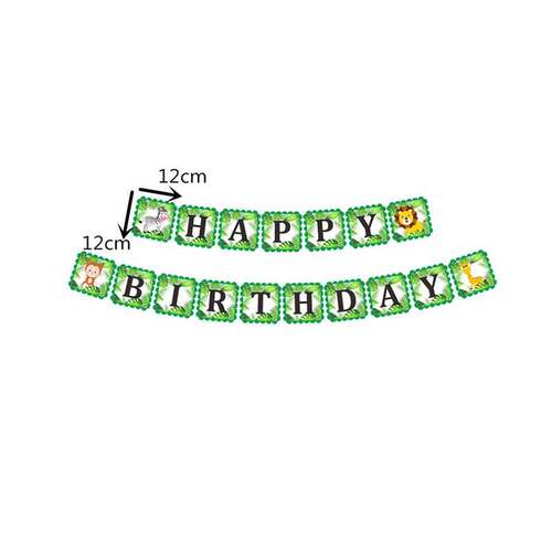 极速Happy Birthday Banner Bunting Flag Birthday PaVrty Decor