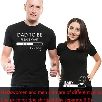 极速Pregnancy Announcement Couple T Shirts SET Baby XLoading