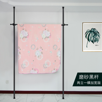 极速顶天立地挂i衣架家用晾衣架落地折叠多功能承重不锈钢简易衣
