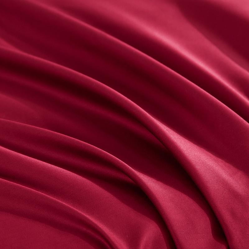 极速100支f长绒棉大靠垫酒红色纯棉刺绣抱枕套60*60CM一对结婚床