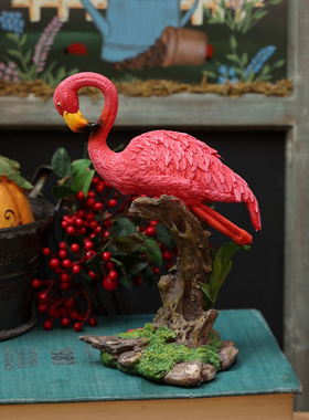 极速北欧ins火烈鸟树脂送礼摆A件餐厅橱窗酒门店艺术模型家居卧室