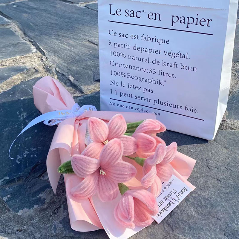 极速郁金香扭扭棒花束diy手工编织材料包自制Q仿真花送女朋友创意