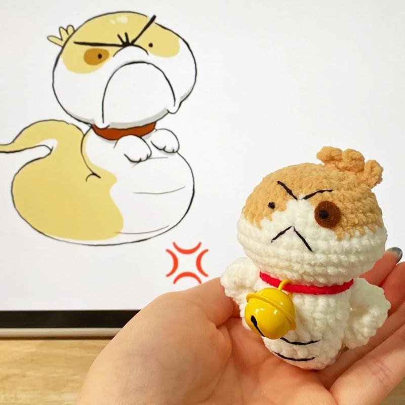 极速小狗蛇玩f偶挂件毛线钩针编织材料包手工diy礼物蛇年手作打发