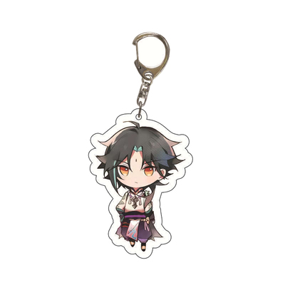极速Anime Game Genshin Impact Key Chain Men Car TKeycha for
