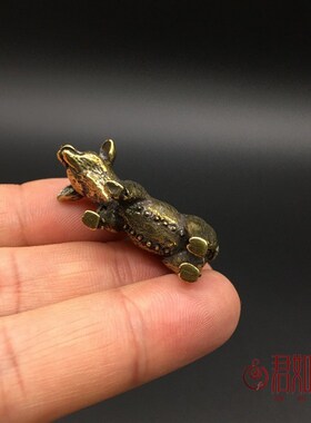 新品铜猪小摆件纯实心黄铜十二生B肖小猪老母猪福猪铜器铜迷你动
