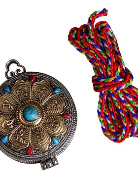 极速嘎乌盒吊坠藏式佛像装藏楞严咒男女I士朱砂空瓶项链挂件多款