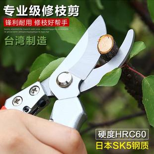 修枝剪 进口SK5钢修花剪枝园林剪摘果插花果枝剪刀树枝家用园艺剪