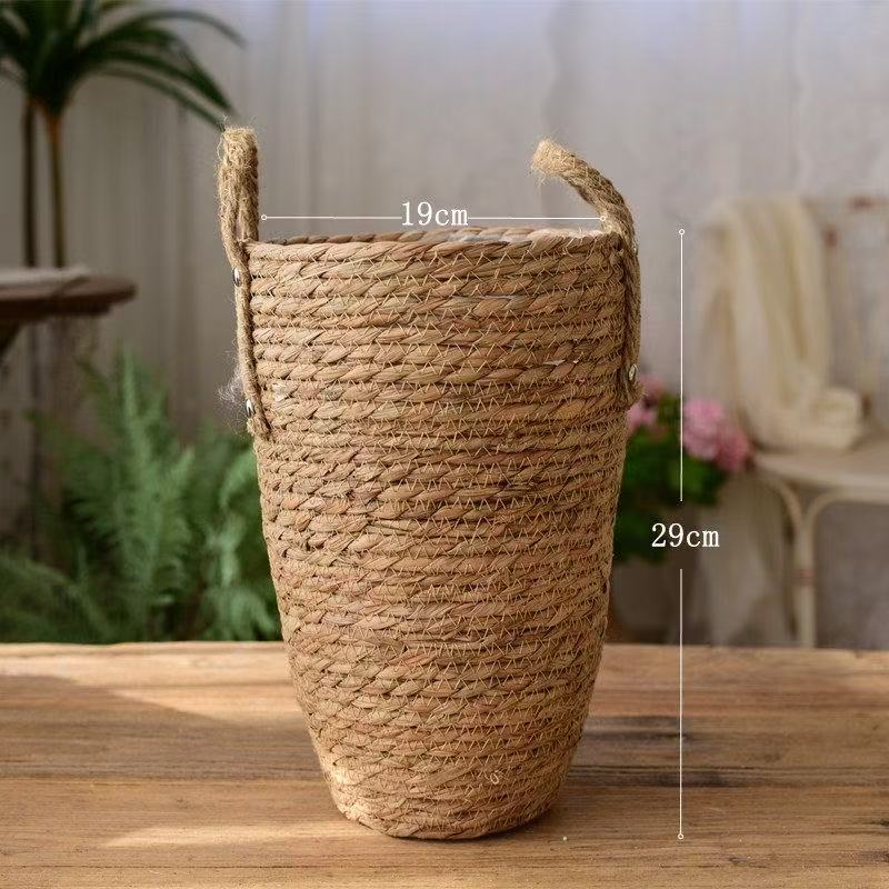 云养花同款草编花篮花瓶摆件客厅花篮