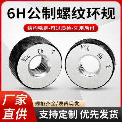 6h公制螺纹环规细牙小型通止规