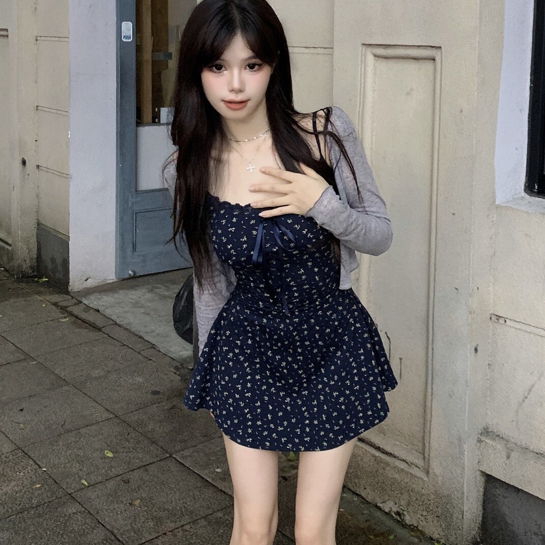BDGU 法式温柔简约纯色长袖其它制服/套装