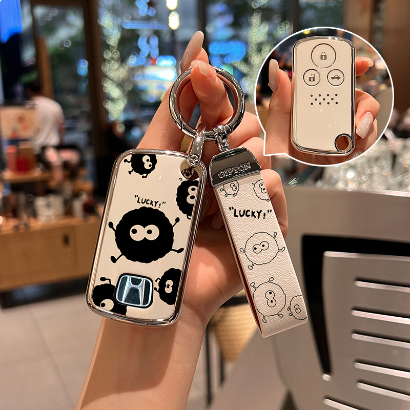 适用12/13款本田CRV钥匙套8代八代半雅阁歌诗图老款思域车钥匙壳