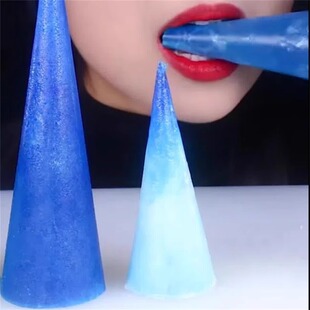 网红琥珀糖大块圆锥形韩国网红声控糖抖音手工高颜值盒装糖果零食